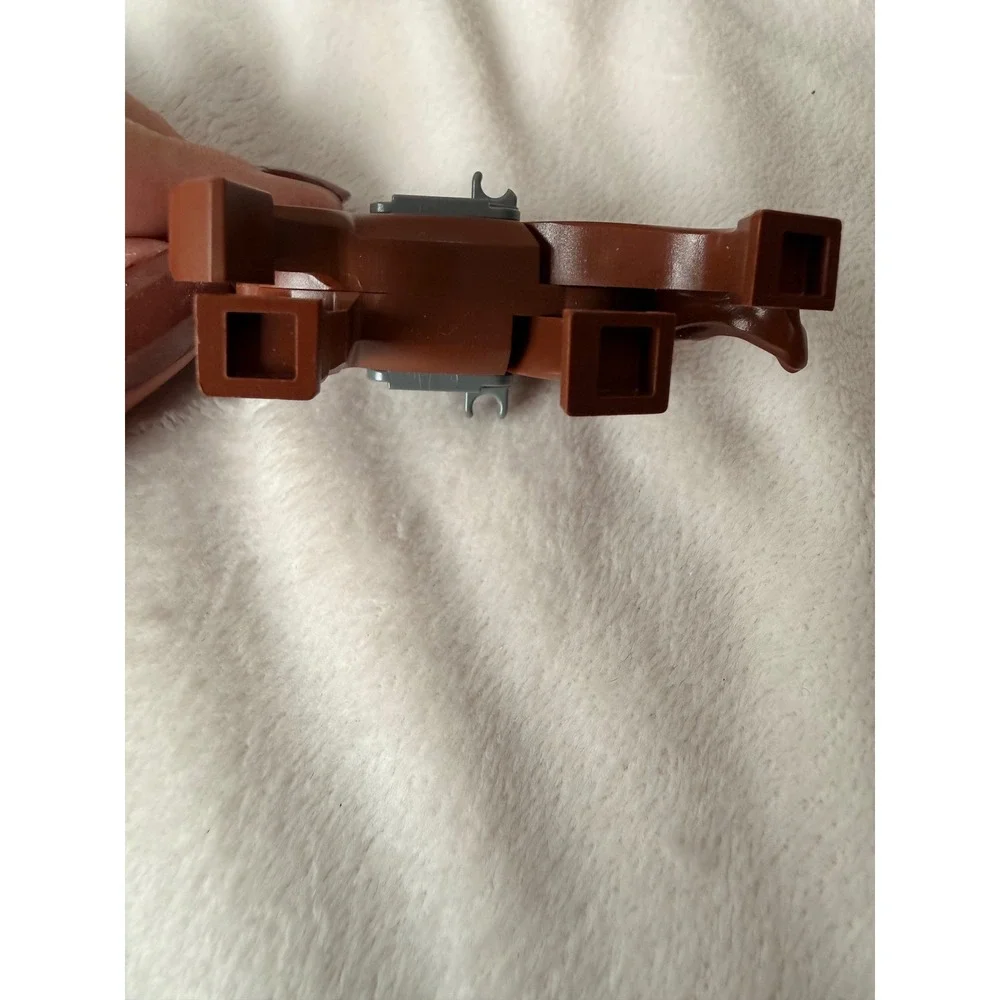 LEGO Reddish Brown Horse with Movable Neck and Grey Saddle Minifigure Animal